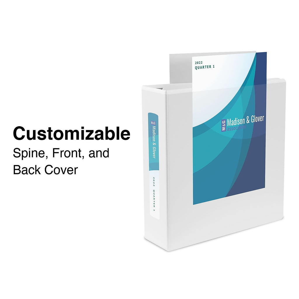 MyOfficeInnovations Heavy Duty 5" 3-Ring View Binder White (24700) 82660 - Image 2