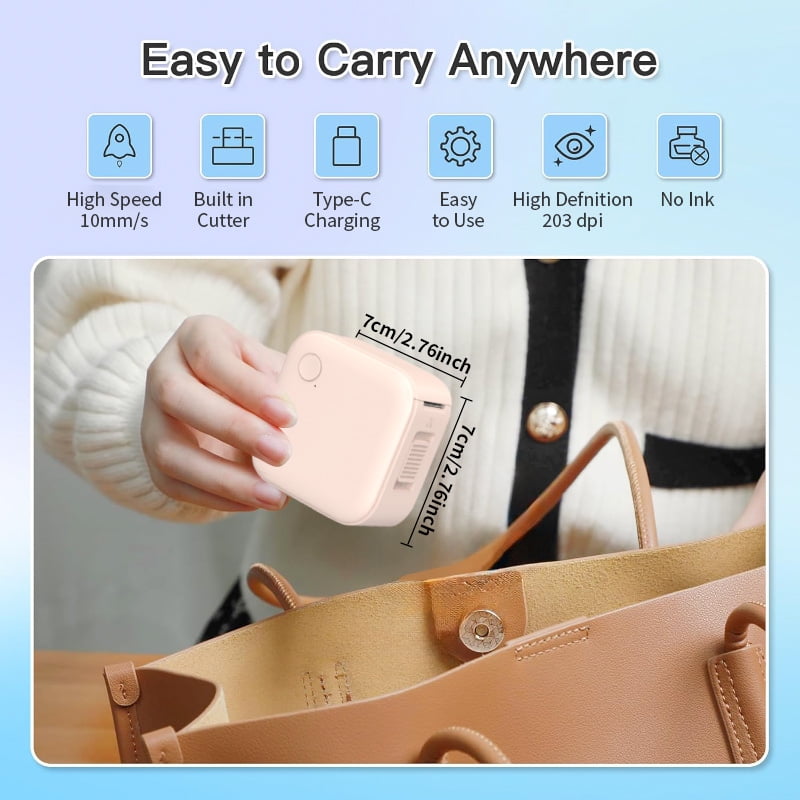 Small Label Maker Portable Bluetooth Label Maker Machine with Inkless Printing, Multiple Templates, Waterproof Labels... - Image 2