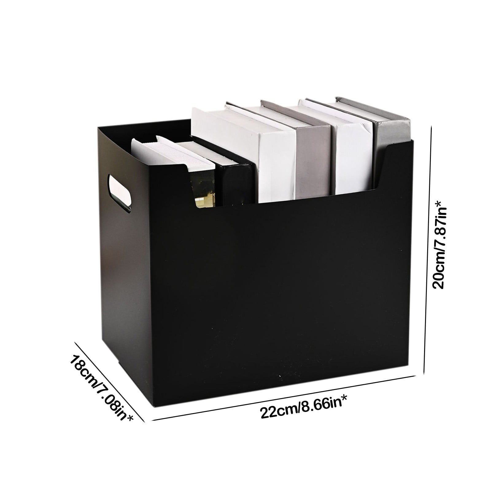 File Box Rolling File Organizer with Wheels Stackable Storage File Boxes Portable Letter File Folder Box Book Box Doc... - Image 3