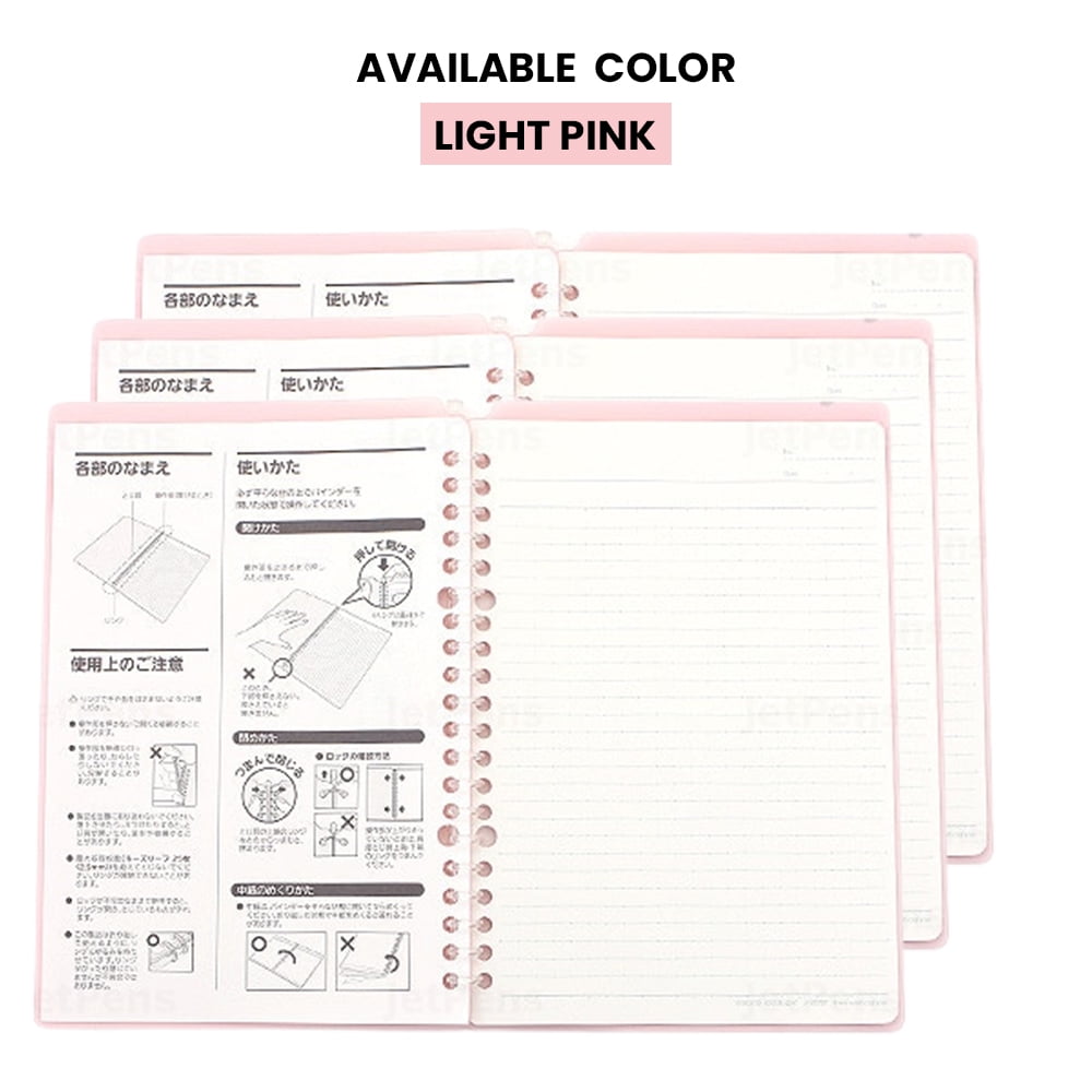 Smart Ring binder, Up to 25 Sheets, B5, Light Pink (ル-) - Image 3