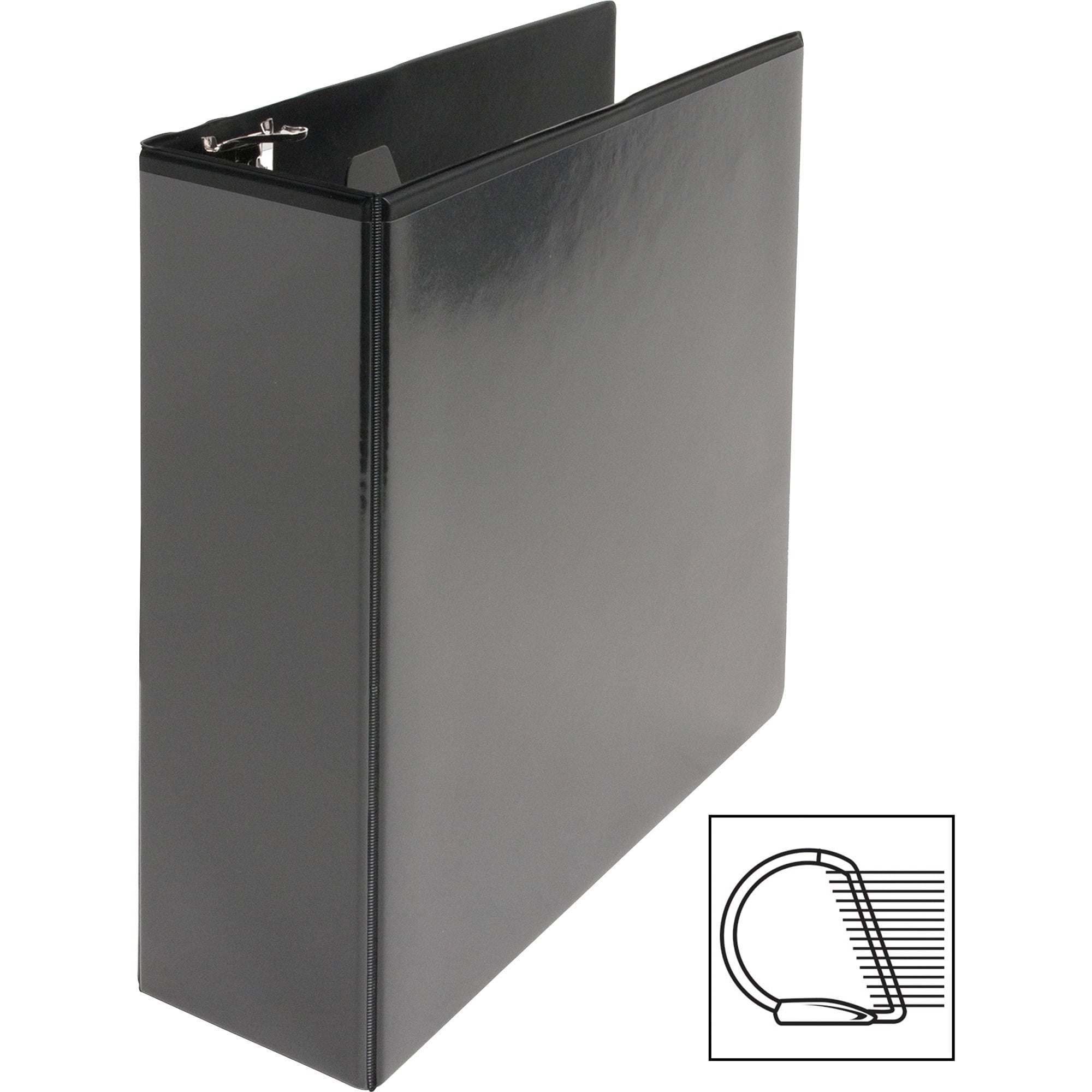 Basic D-Ring View Binders, 1 / Each, Black - Image 2