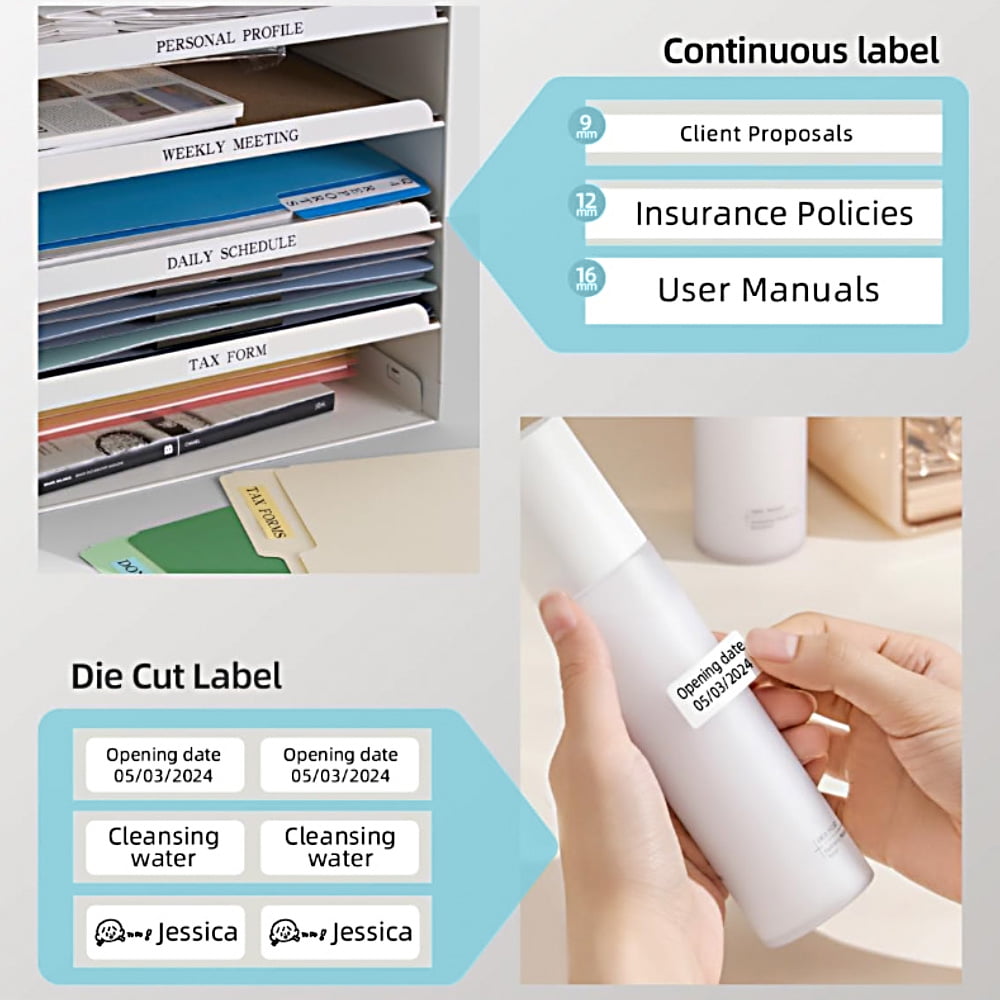 Small Label Maker Portable Bluetooth Label Maker Machine with Inkless Printing, Multiple Templates, Waterproof Labels... - Image 6