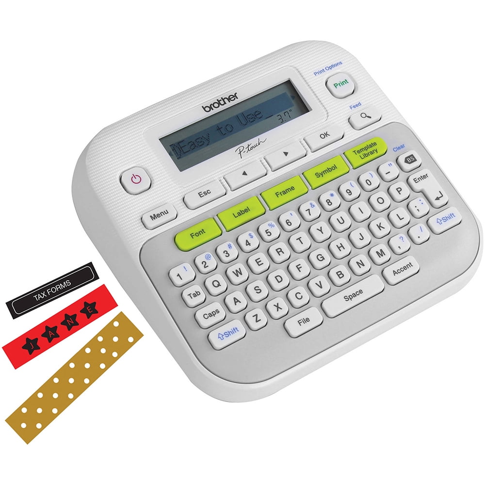 P-touch, Easy-to-Use Label Maker, One-Touch Keys, White - Image 2