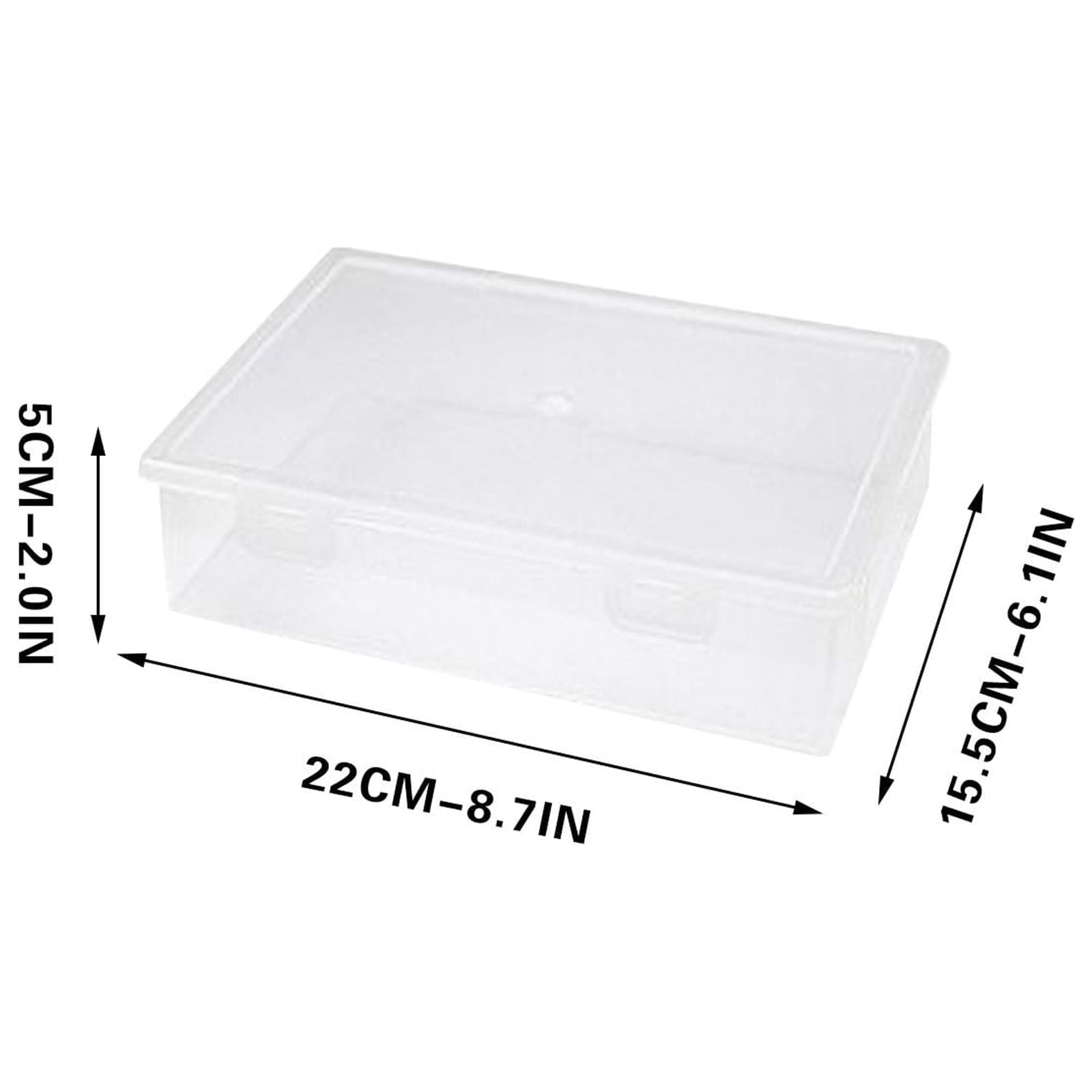 Document Organizer, Clear A4 File Box, Portable Project Case Desk File Container Holder, Office Supplies Documents Or... - Image 3