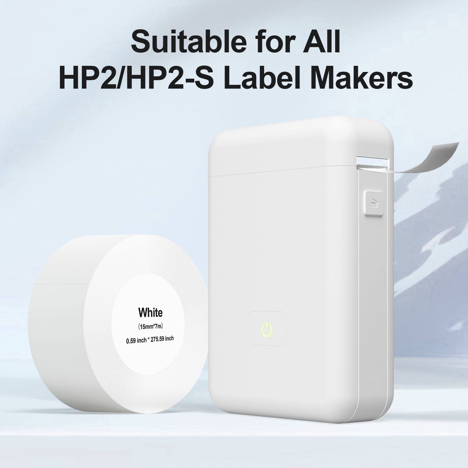3 Rolls of Tape 15mm*7M, 160 /Roll Compatible with Label maker , Easy To , White - Image 3