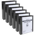 50 Pack of Bulk Wholesale 2 Inch 3 Ring Hardcover Binders with Clear Transparent Covers for Picture and Note Display for Students, Teachers,