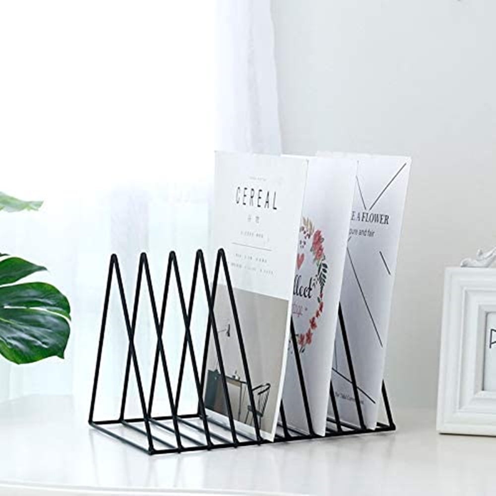 Magazine Rack Desk Organizer, File Holder for Desk | Modern Office Organizer, Triangle Book Holder, Desk Folder Organ... - Image 2
