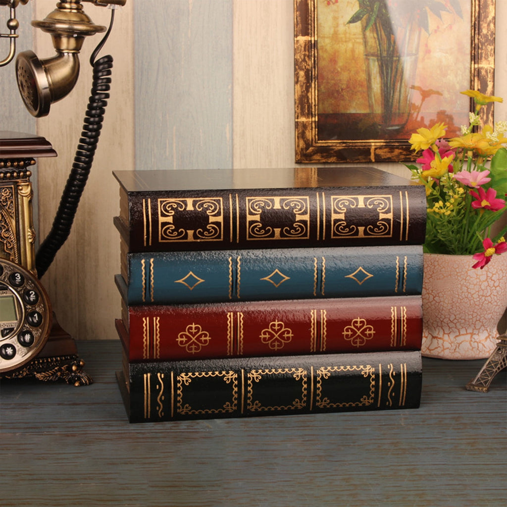 Book Box Book Shaped Storage Box Fake Book Decor Book Prop Hollow Book Decorative Box Vintage Book Novel Look Storage... - Image 4