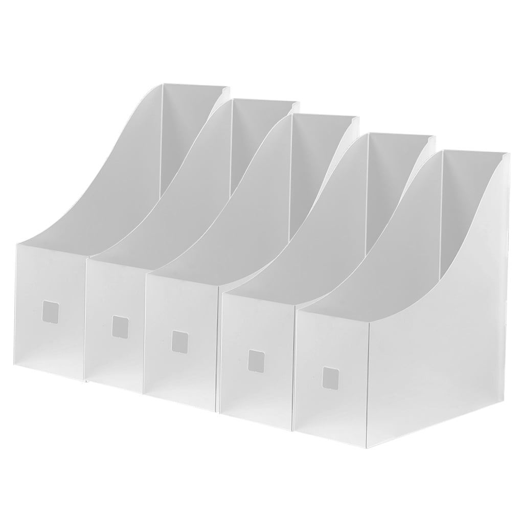 OUNONA  5 Pcs Magazine File Holder Vertical Folder Storage Box Office - Image 4
