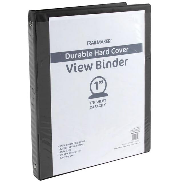 50 Pack of Bulk Wholesale 1 Inch 3 Ring Hardcover Binders with Clear Transparent Covers for Picture and Note Display ... - Image 2