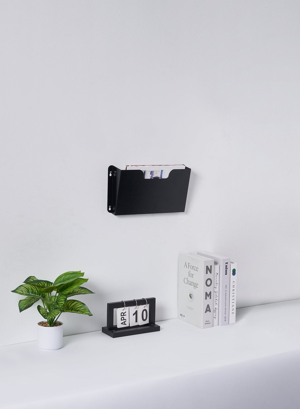 Single Unit Metal Wall Mount File Organizer Pocket File Holder Mail Organizer Office Wall Hanging Files Magazines Org... - Image 3