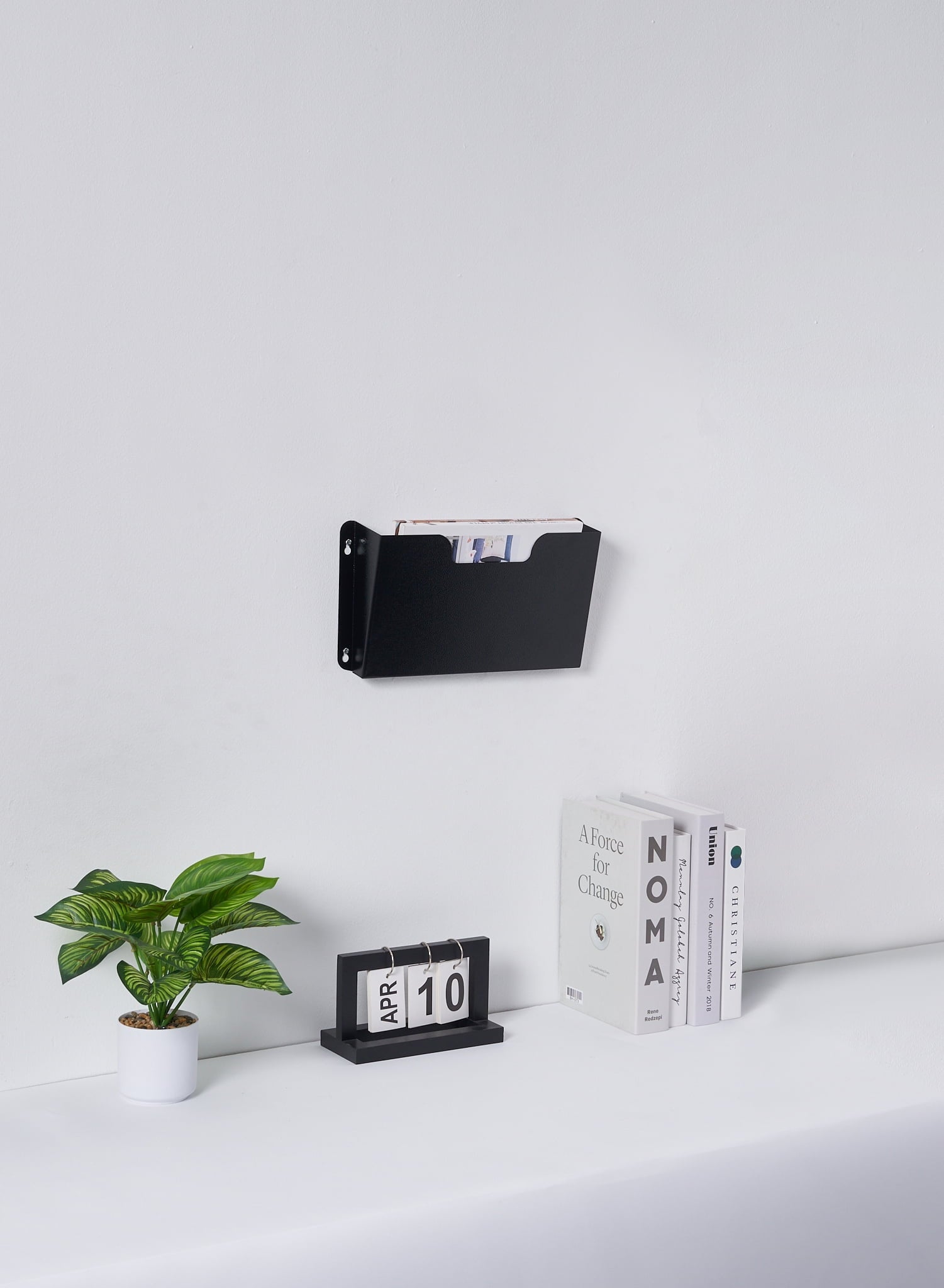 Single Unit Metal Wall Mount File Organizer Pocket File Holder Mail Organizer Office Wall Hanging Files Magazines Org... - Image 3