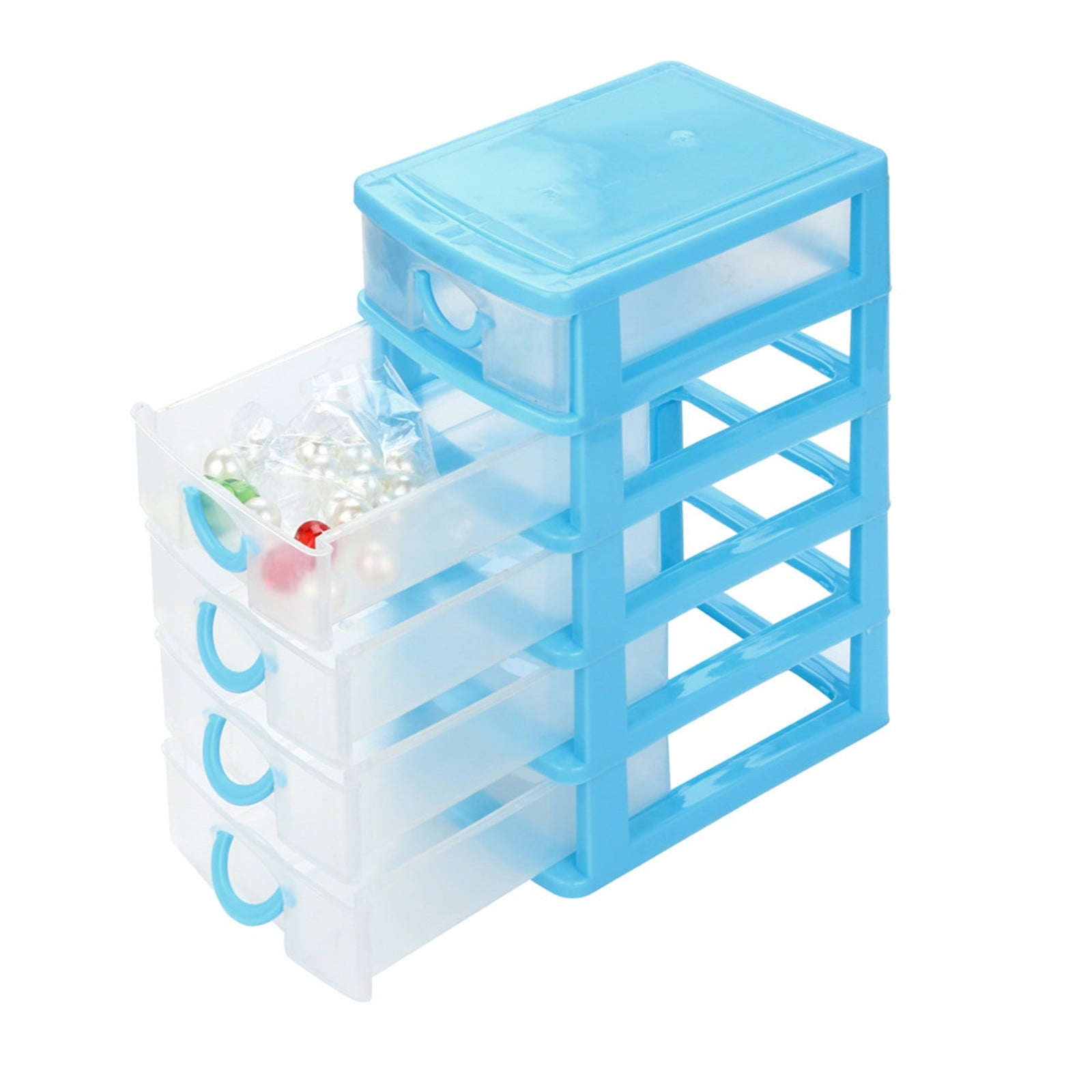 DefiDgd Plastic Multi-layered Desktop Drawer Style Storage Box,Stackable Desk Organizer for Craft Cosmetics Stationery,Ideal for Vanity,Bath - Image 4