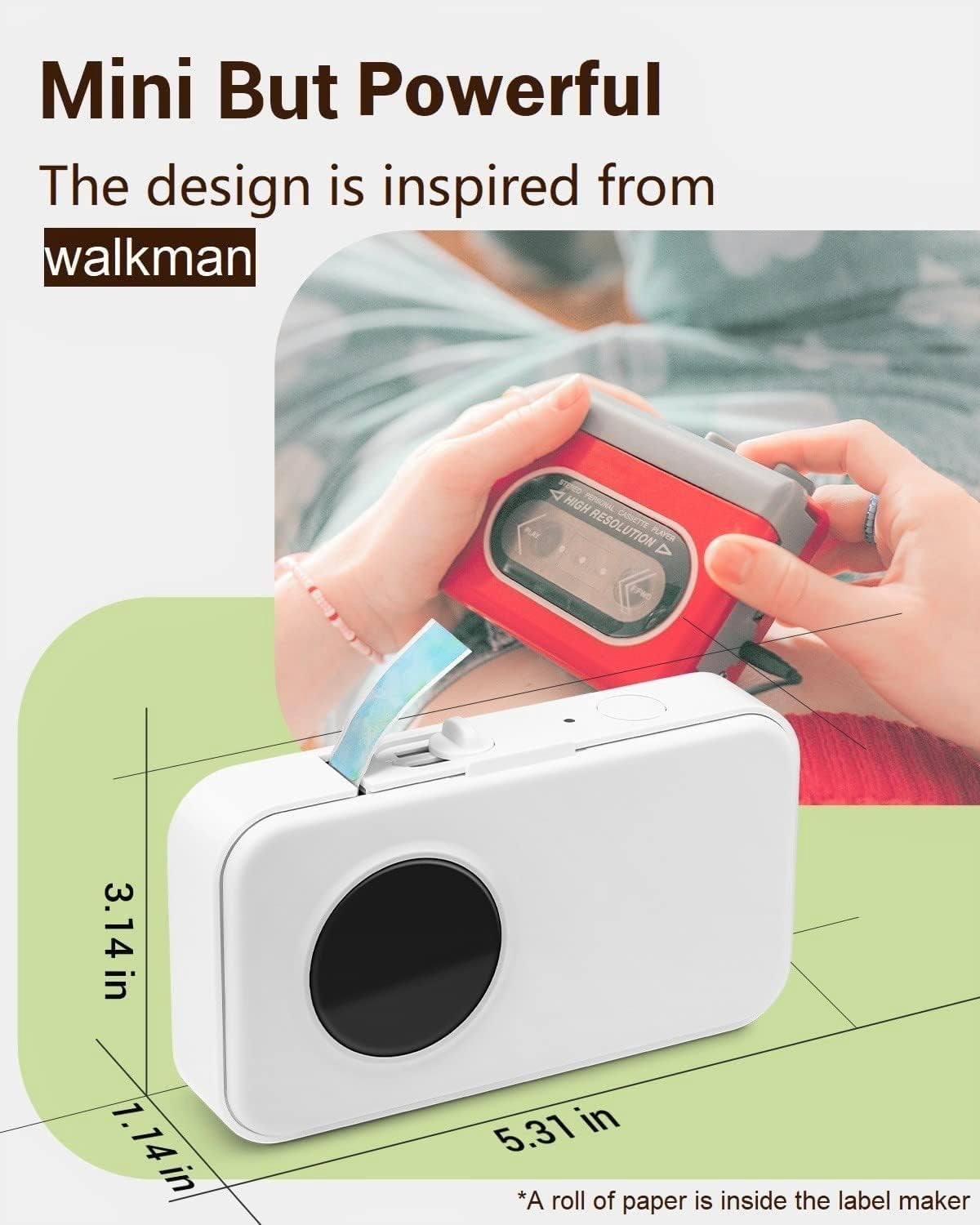 D35 Simplify Labeling with the Portable Bluetooth Mini Label Maker - Wireless Mini Labels Maker for Home and Office O... - Image 3