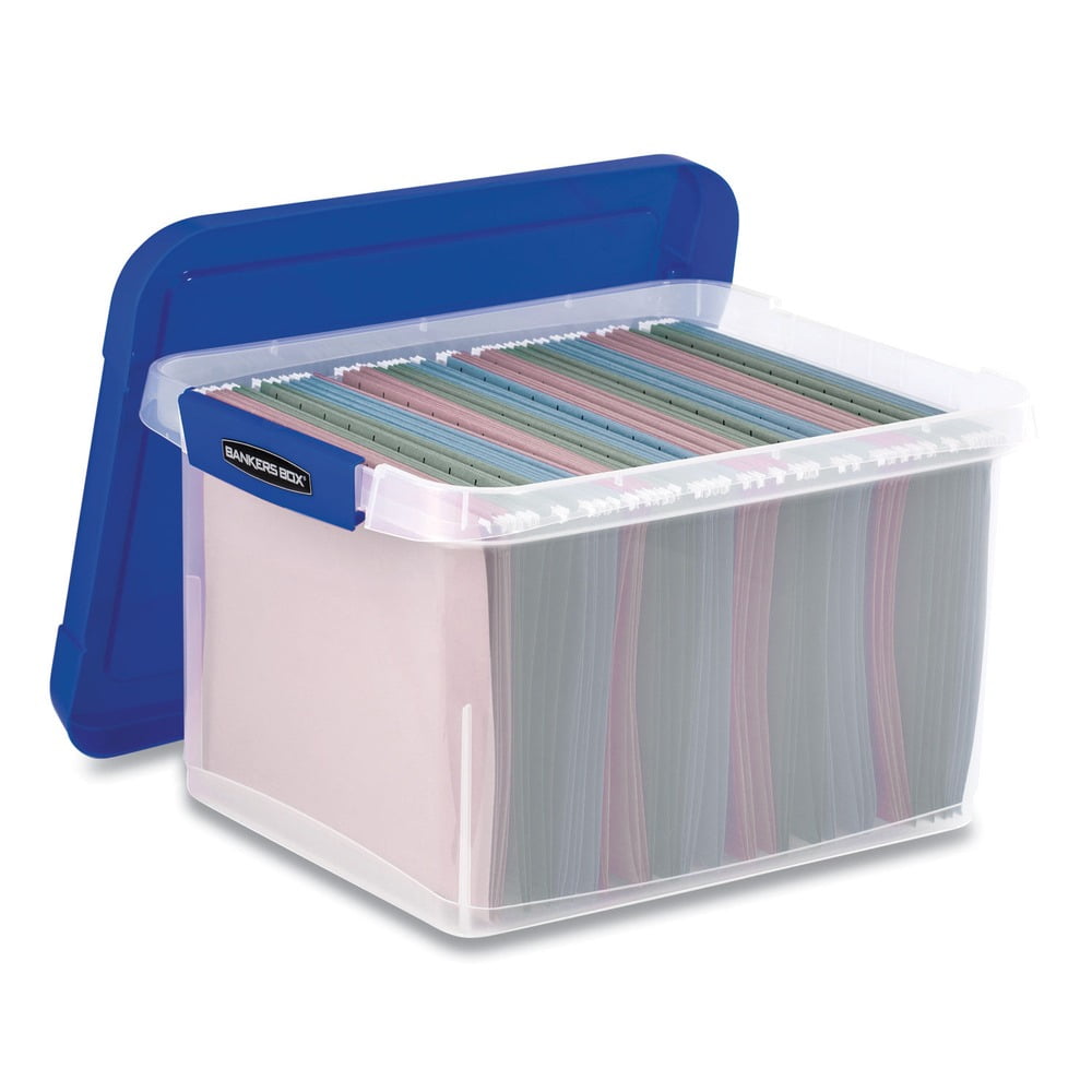 Fellowes Heavy Duty, Water Proof, Durable, Reinforced Corner, Comfortable Handle, Built-in Rail, Portable File Box - Image 5