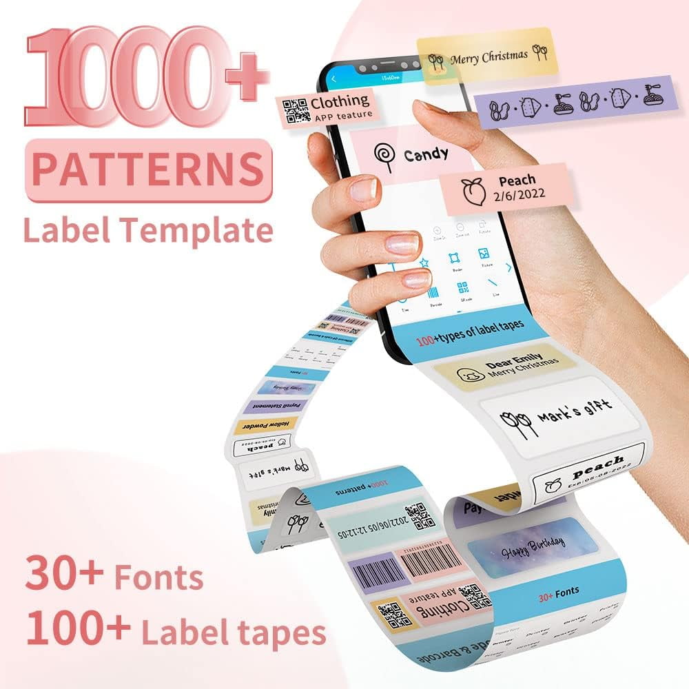 D35 Simplify Labeling with the Portable Bluetooth Mini Label Maker - Wireless Mini Labels Maker for Home and Office O... - Image 2
