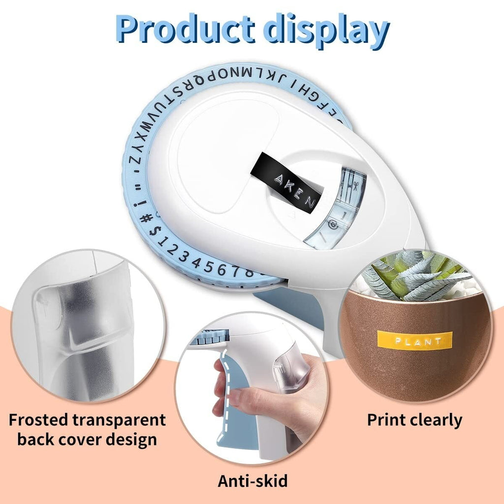 Embossed Labeler, A Portable Handheld Label Printer with 3D Embossing Tape ,Fast-Drying Ink with Crisp Output - Image 3