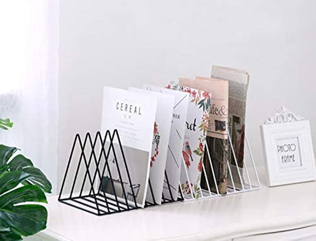 Magazine Rack Desk Organizer, File Holder for Desk | Modern Office Organizer, Triangle Book Holder, Desk Folder Organ... - Image 6