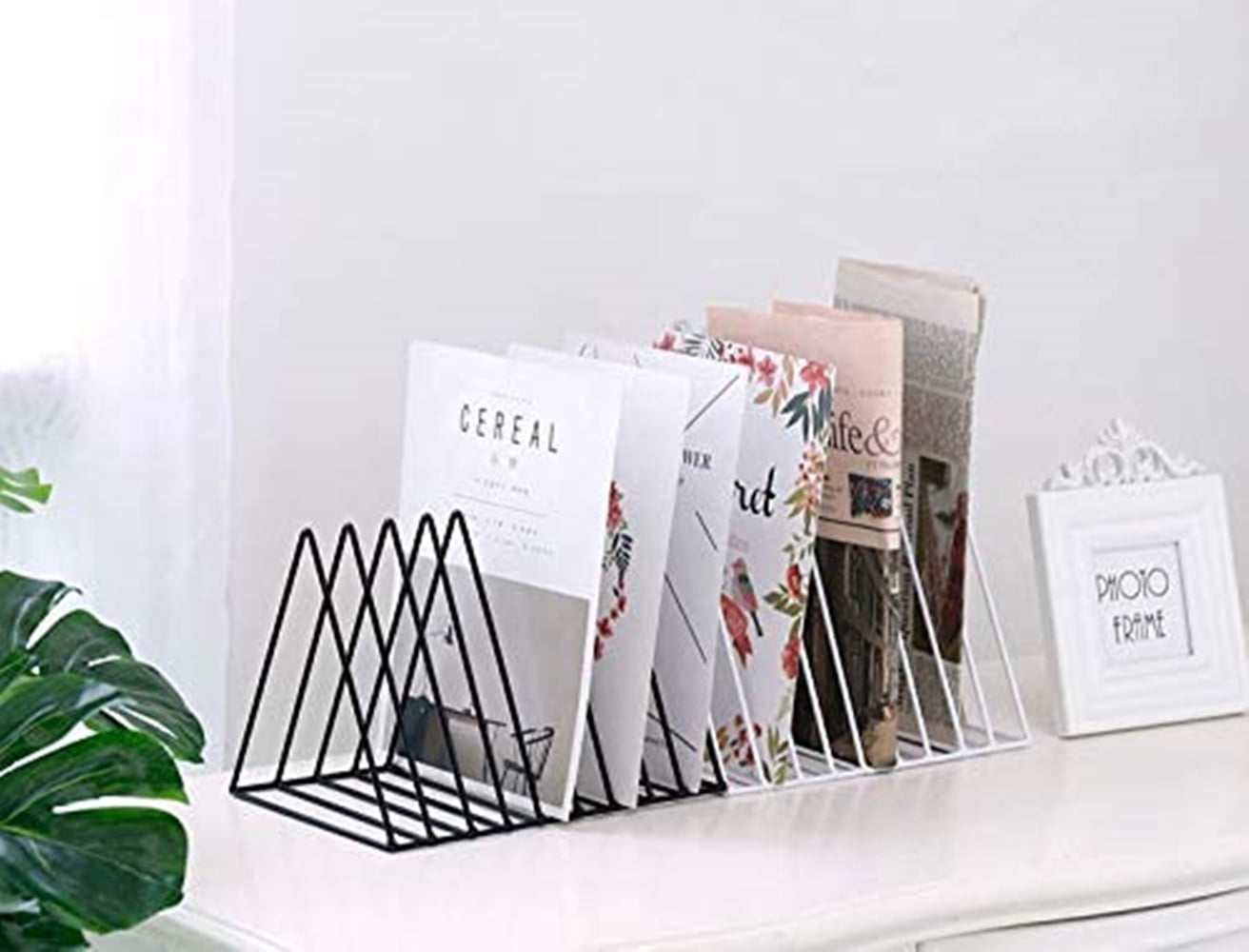 Magazine Rack Desk Organizer, File Holder for Desk | Modern Office Organizer, Triangle Book Holder, Desk Folder Organ... - Image 6