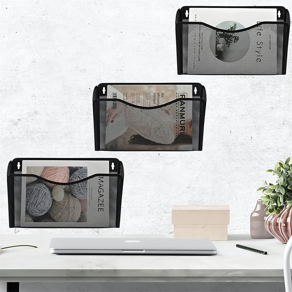 Wall Mount File Organizer,File Holder for Home and Office, Casewin Single Pocket Hanging File Holder for Folders, Documents, Letters, and Ma - Image 2