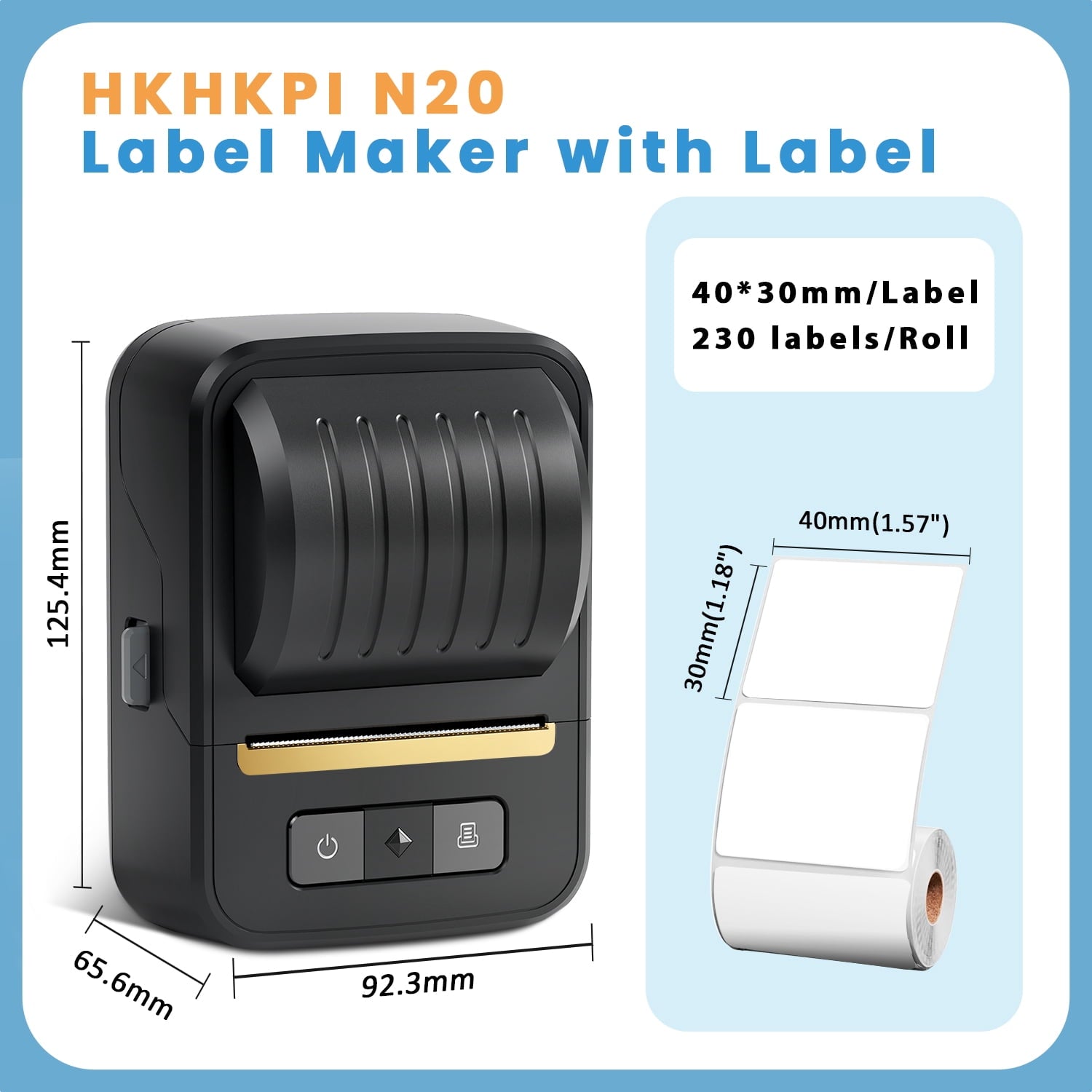 2-Inch Portable Thermal Label Printer for Small Business Address, Barcode, Logo, Label Makers Compatible with iOS, An... - Image 4