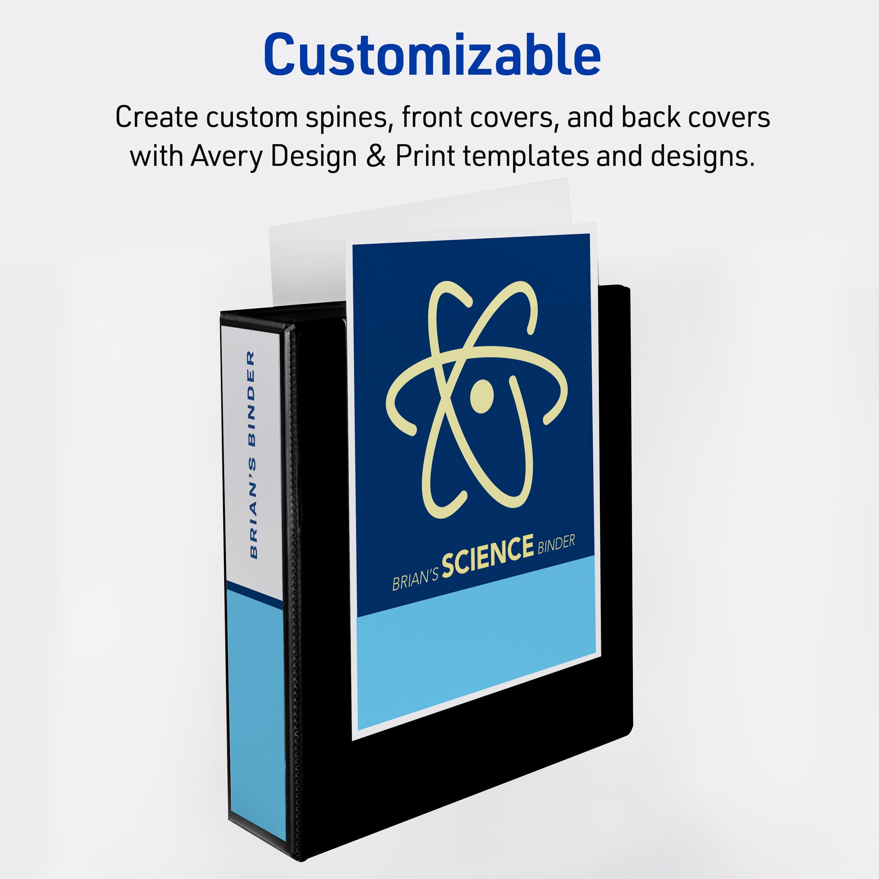 Avery Durable View 3 Ring Binder, 3" Slant Rings, 1 Black Binder - Image 5