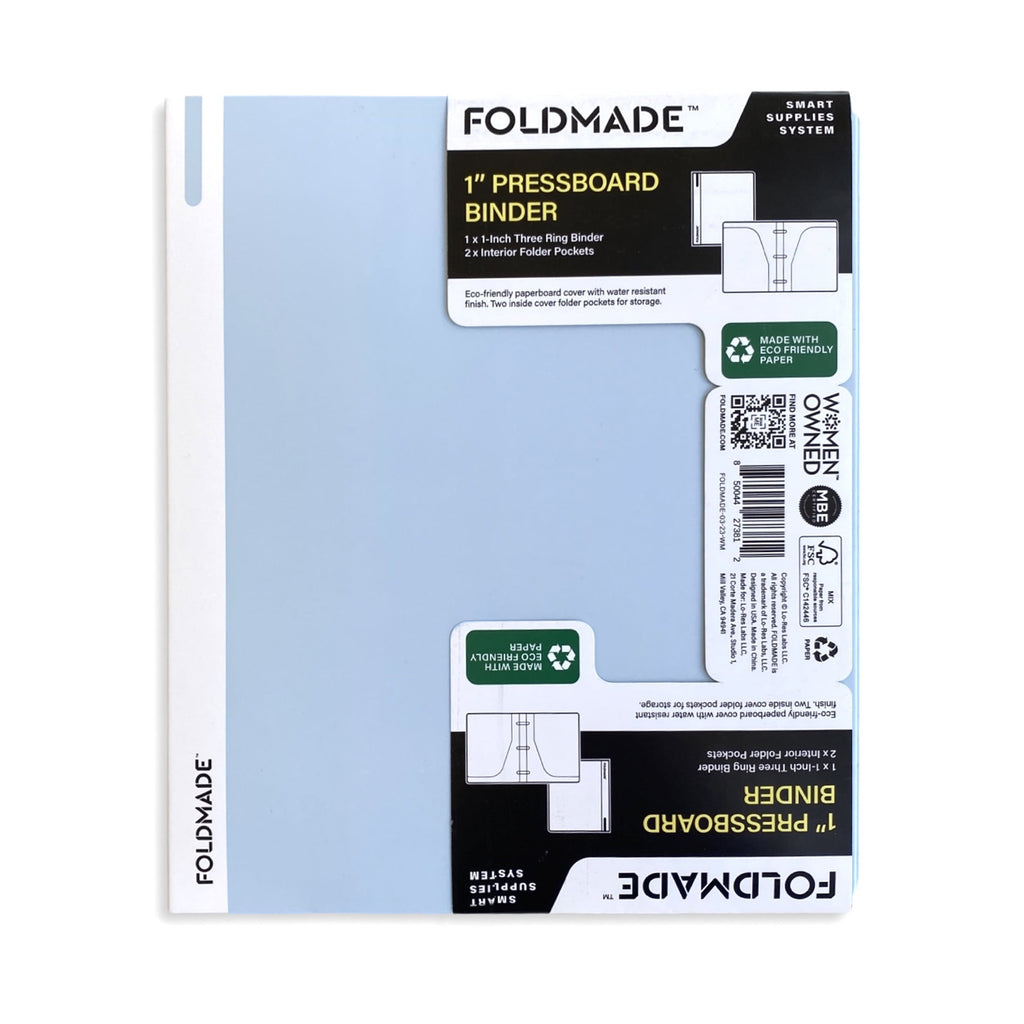 Eco-friendly 1" 3-Ring Binder with 2 Pockets, Multicolor, 4 Count - Image 6