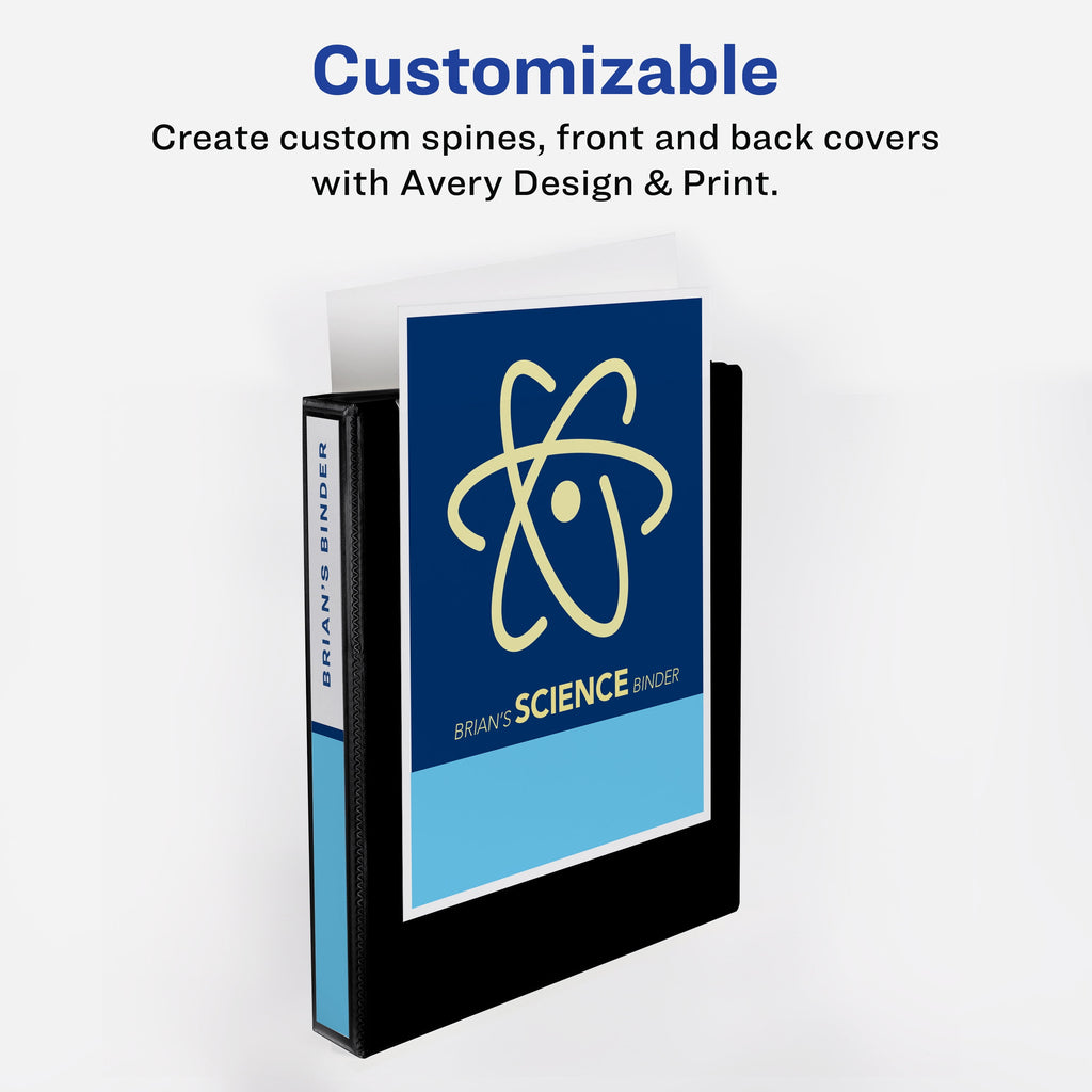 Avery Durable View Binders, 3 inch Rings, 1 White Binder (09701) - Image 3