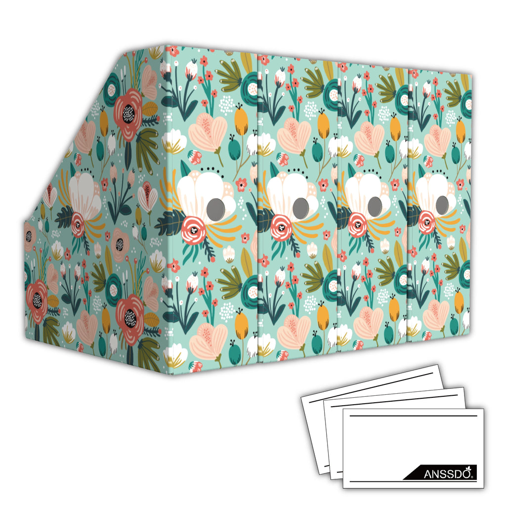 6 Pack Cardboard File Holder Organizer, Premium Magazine File Holder Organizer for Desk, Book Bins or Paper Storage O...