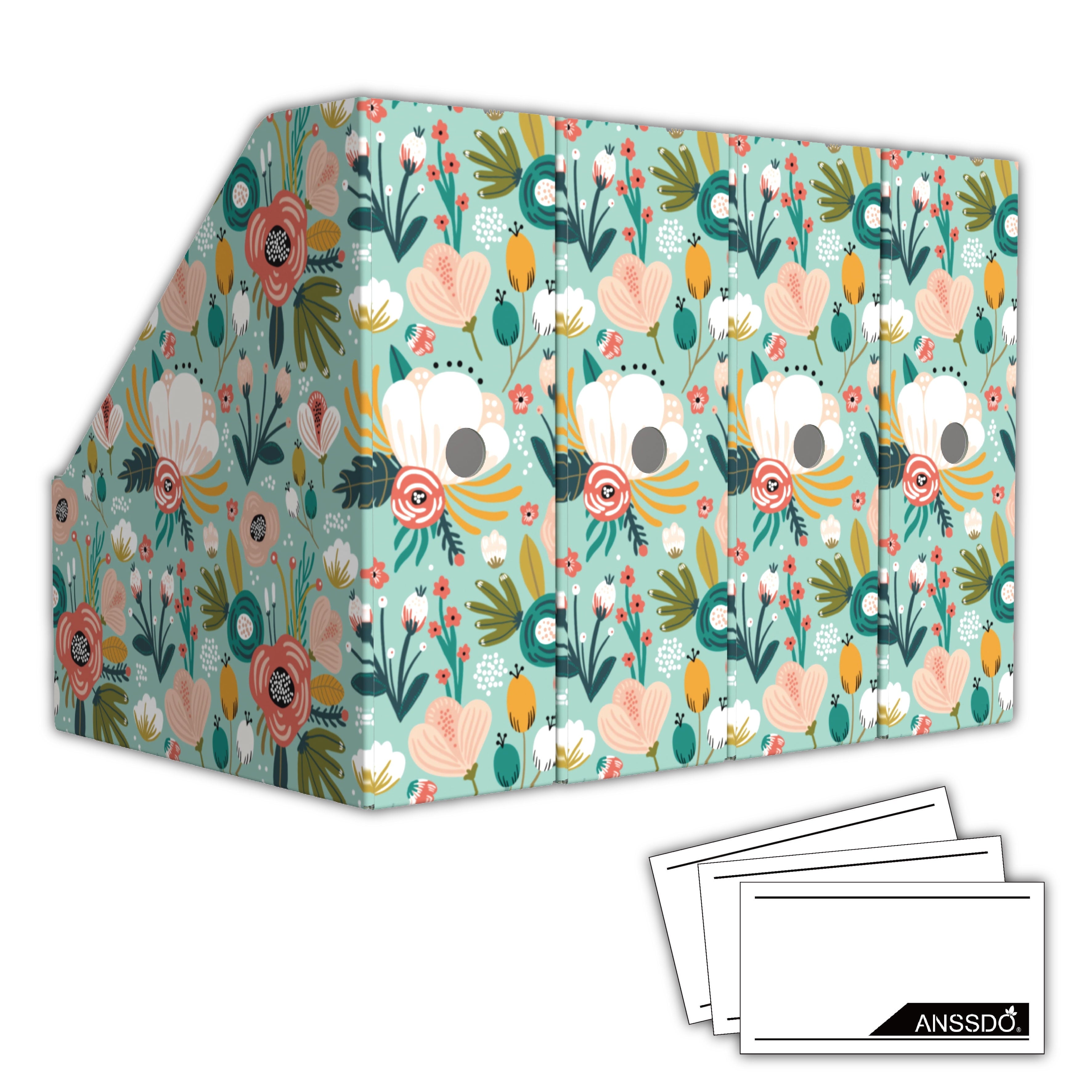 6 Pack Cardboard File Holder Organizer, Premium Magazine File Holder Organizer for Desk, Book Bins or Paper Storage O...