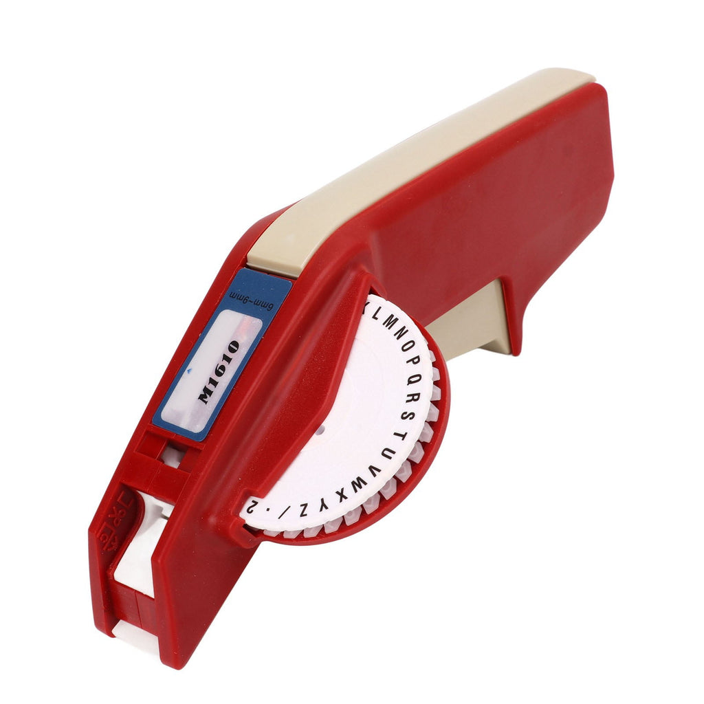 Embossing Label Maker, Premium ABS Clear Number Letter Wide Application Manual Label Printer For Office Black - Image 3