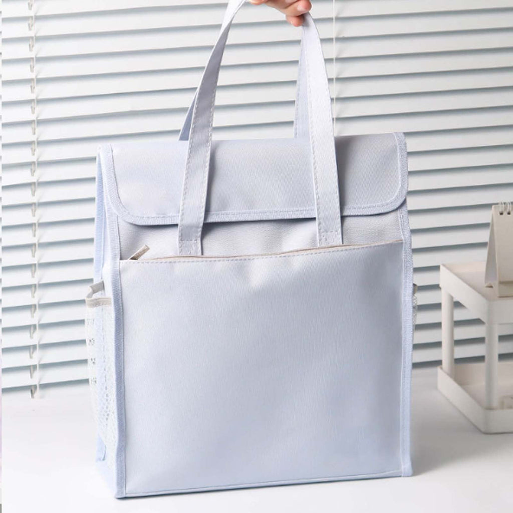 ZLBDYG File Folder Organizer Box-Hanging File Tote Bag With Lids, Collapsible Portable Filing Organizer Box With Handle, Document Storage Ba - Image 4
