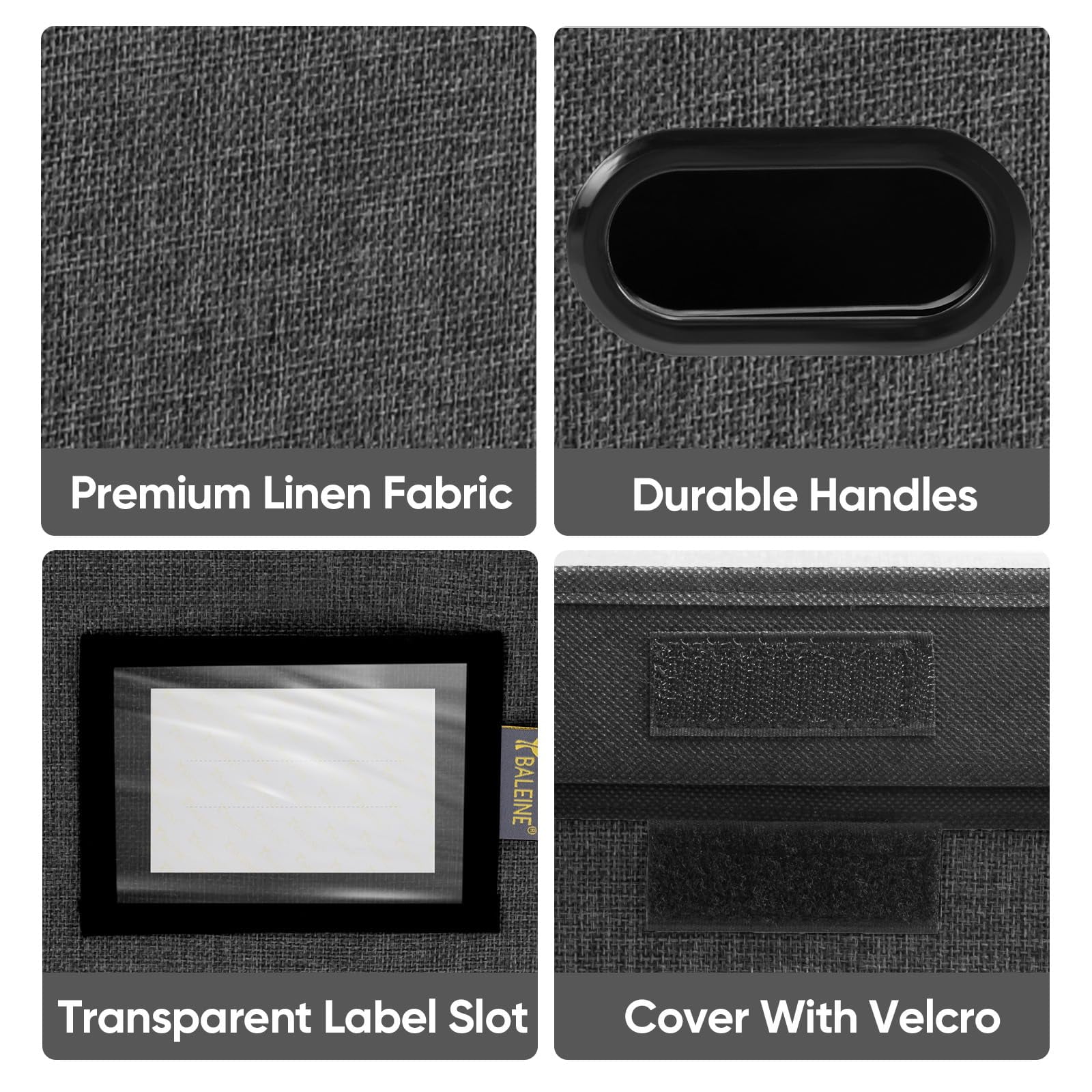 2 Pack Collapsible File Organizer Box with Lid & Plastic Slide, for Office Document Storage - Image 2