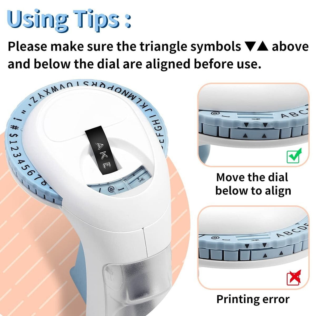 Embossed Labeler, A Portable Handheld Label Printer with 3D Embossing Tape ,Fast-Drying Ink with Crisp Output - Image 6