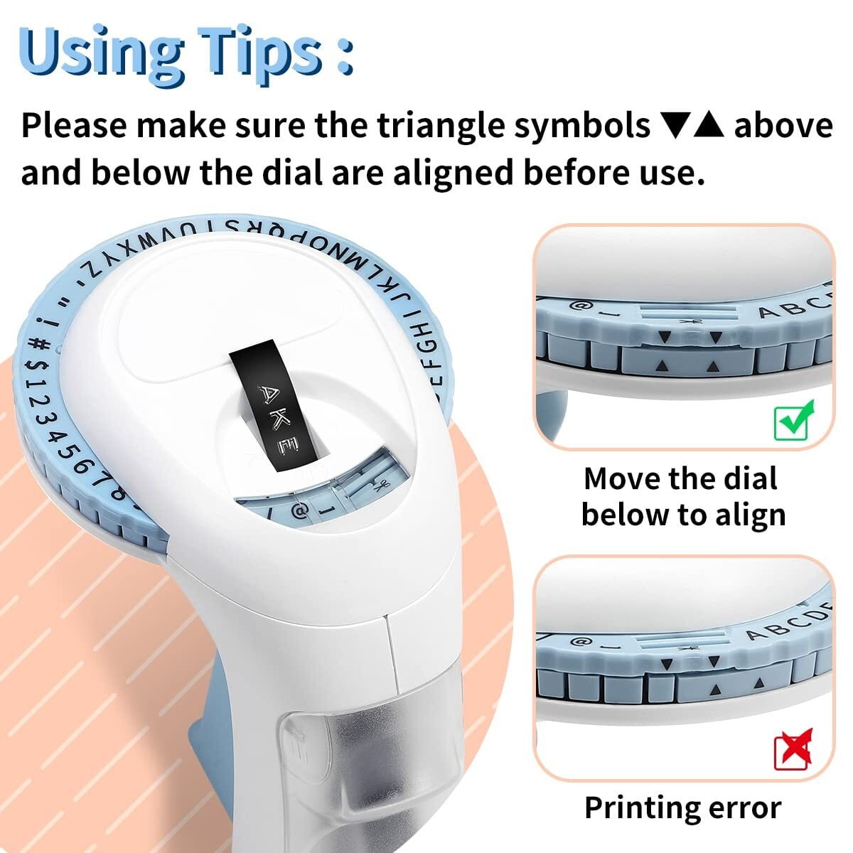 Embossed Labeler, A Portable Handheld Label Printer with 3D Embossing Tape ,Fast-Drying Ink with Crisp Output - Image 6