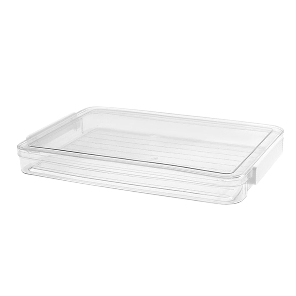 Document Storage Box, File Organizer, Plastic Archive Box with Lid, Moisture Proof, Stackable, Clear, Large Capacity ... - Image 2