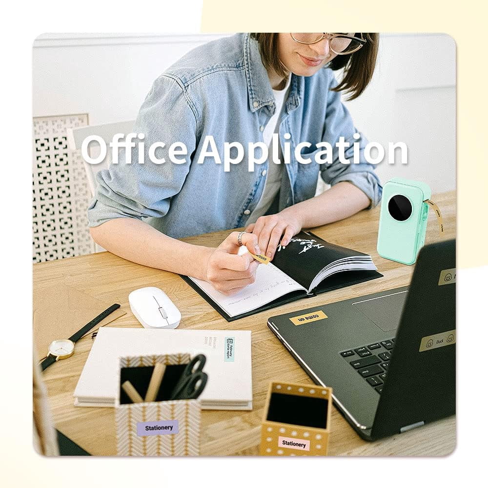 Phomemo D35 Simplify Labeling with the Portable Bluetooth Mini Label Maker - Wireless Mini Labels Maker for Home and Office Organization - M - Image 3