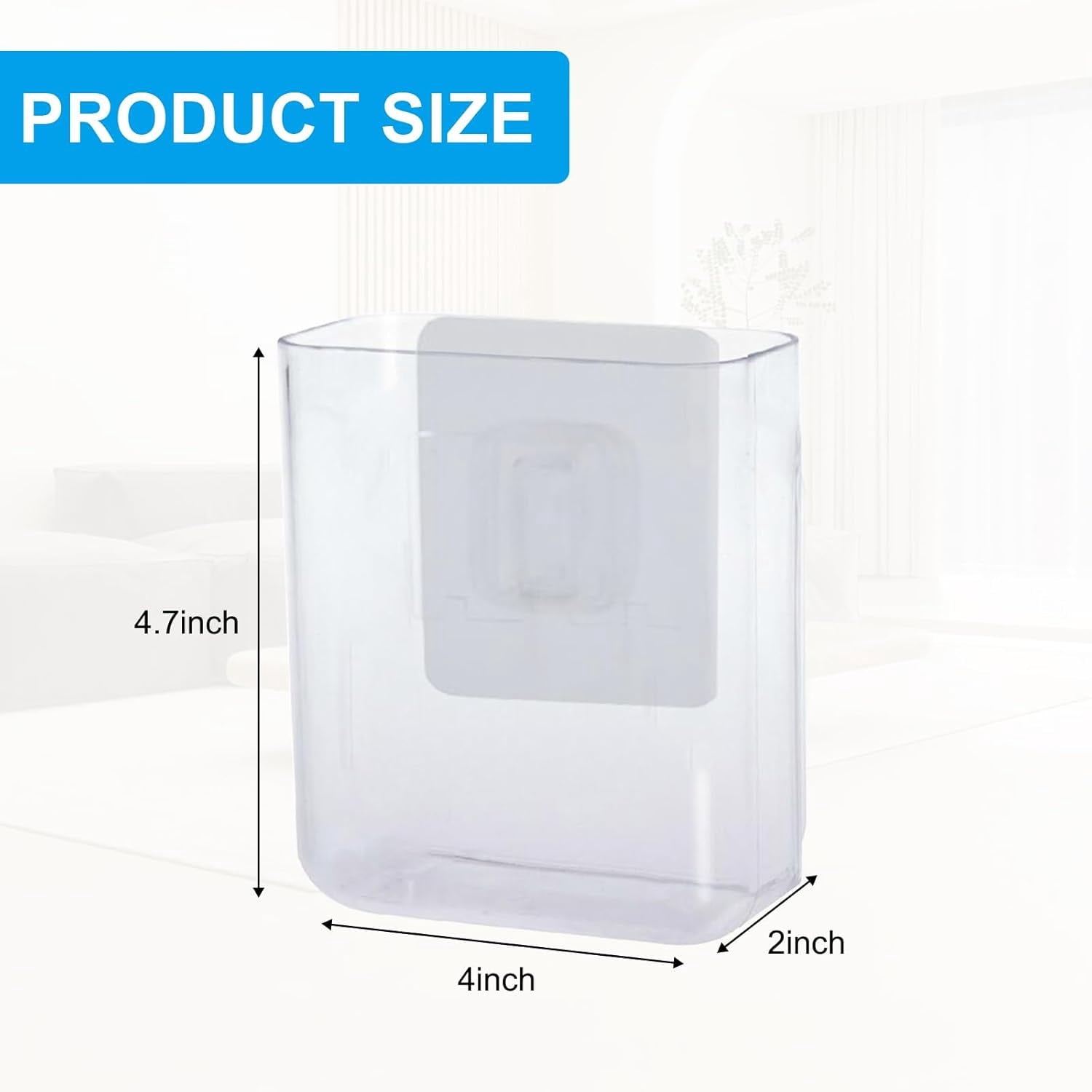 6 Pack Plastic Wall Folders, Clear Wall Mount File Organizer Acrylic Single Pocket Hanging Wall Organizer Magazine Holder Cabinet Storage Bi - Image 2