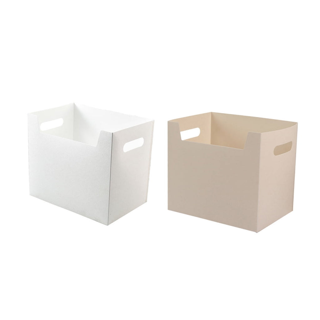 2 PCS Organiser Storage Boxes with Lids Large File PP Office - Image 5