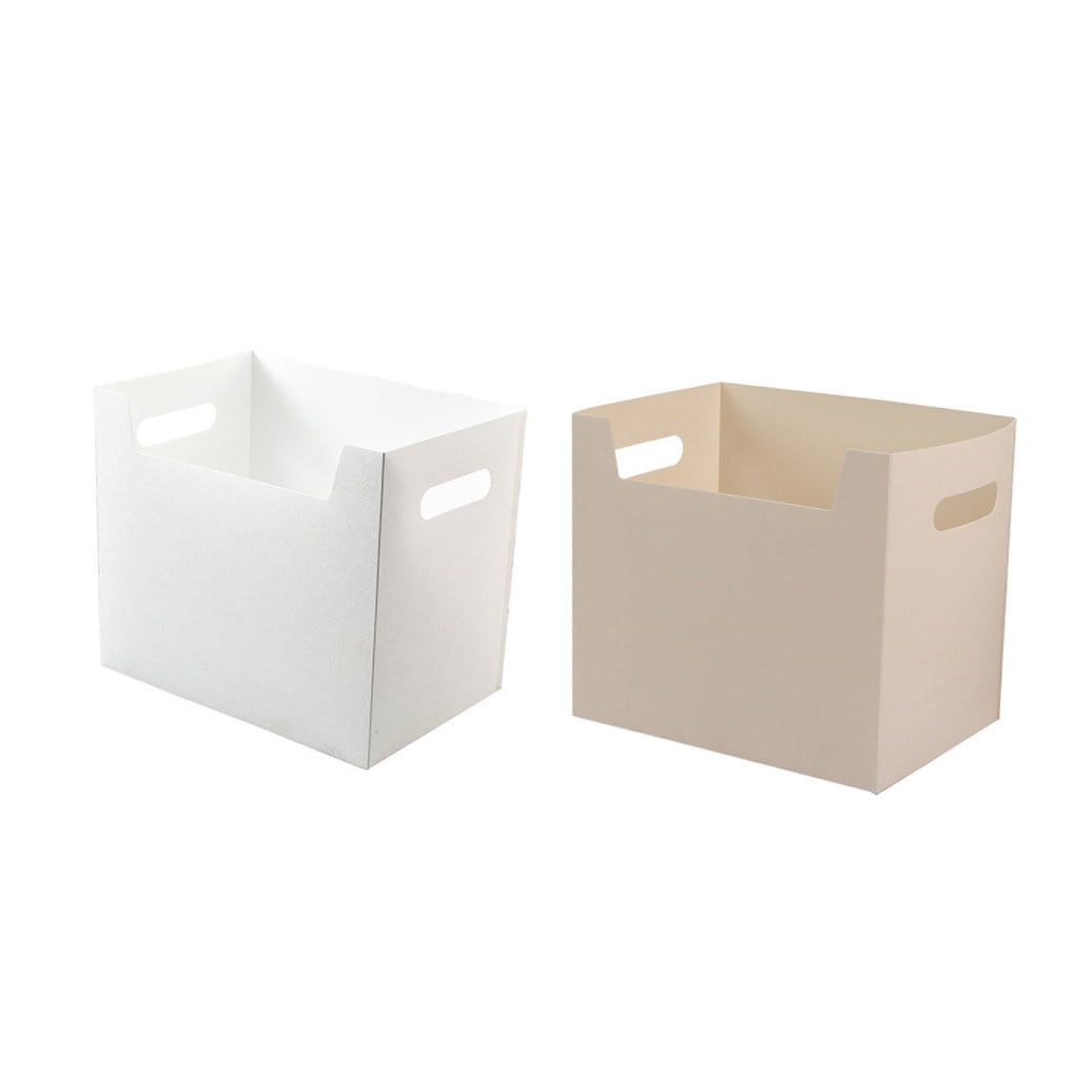 2 PCS Organiser Storage Boxes with Lids Large File PP Office - Image 5