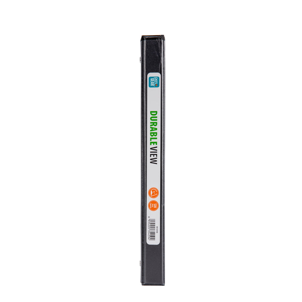 Pen Gear Durable View Binder, 1/2‑Inch D‑Ring, Black, 1‑Pack, 120‑Sheet Capacity - Image 5