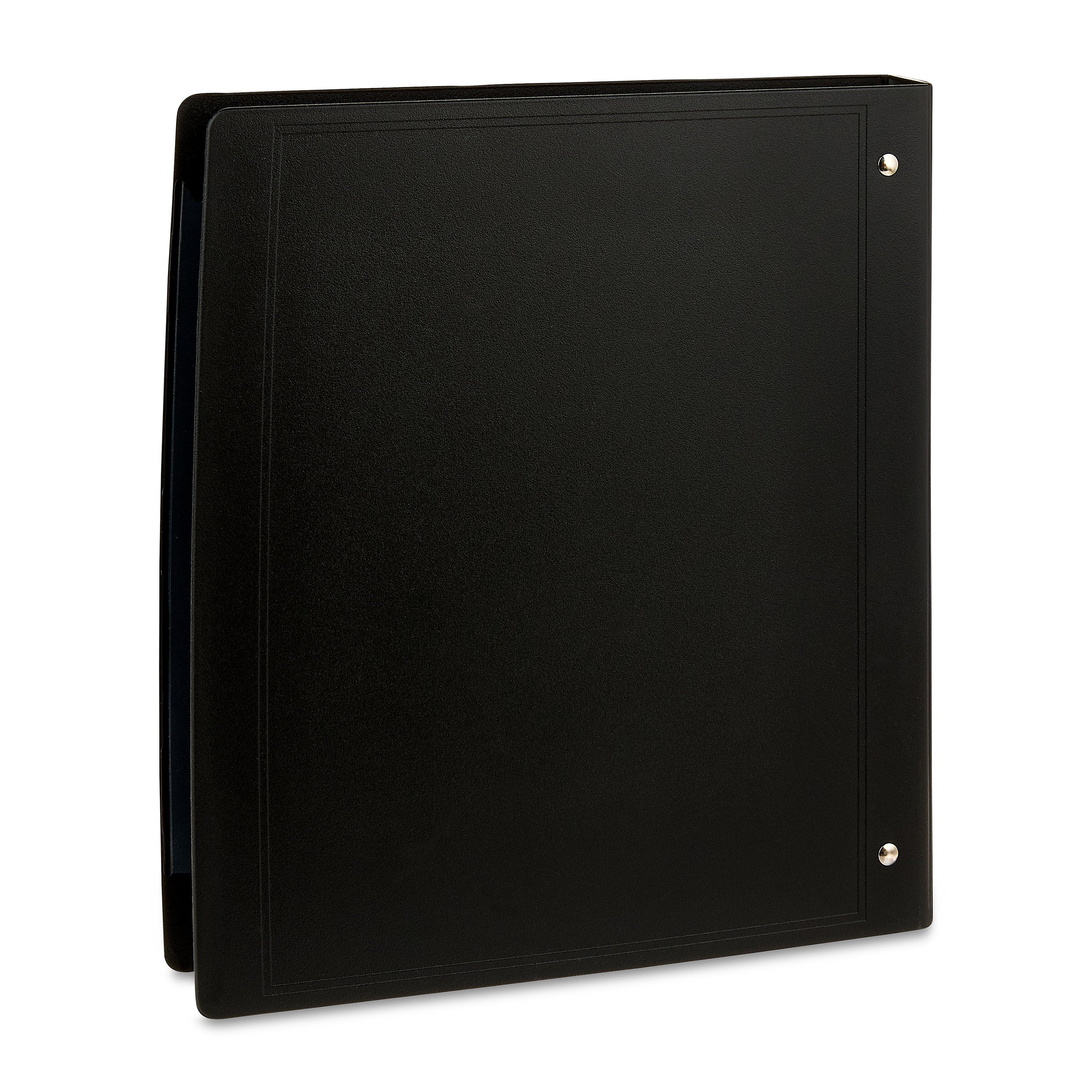 Pen+Gear Heavy Duty View 2" D-Ring Binder, Black - Image 3
