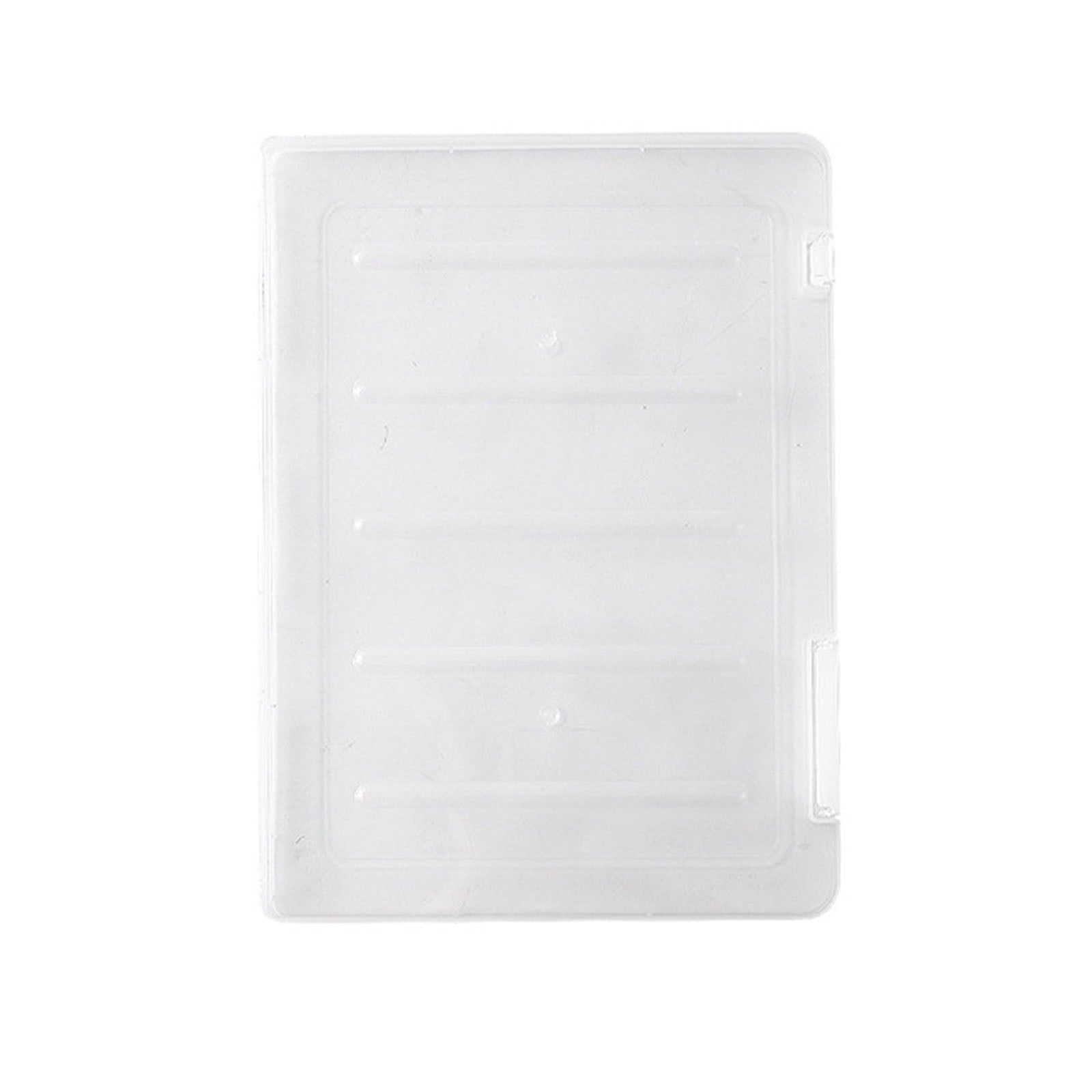 Clear Plastic File Storage Box with Lid,Document Organizer for Home Office,School Supplies,A4 Paper Holder,Stackable ... - Image 2