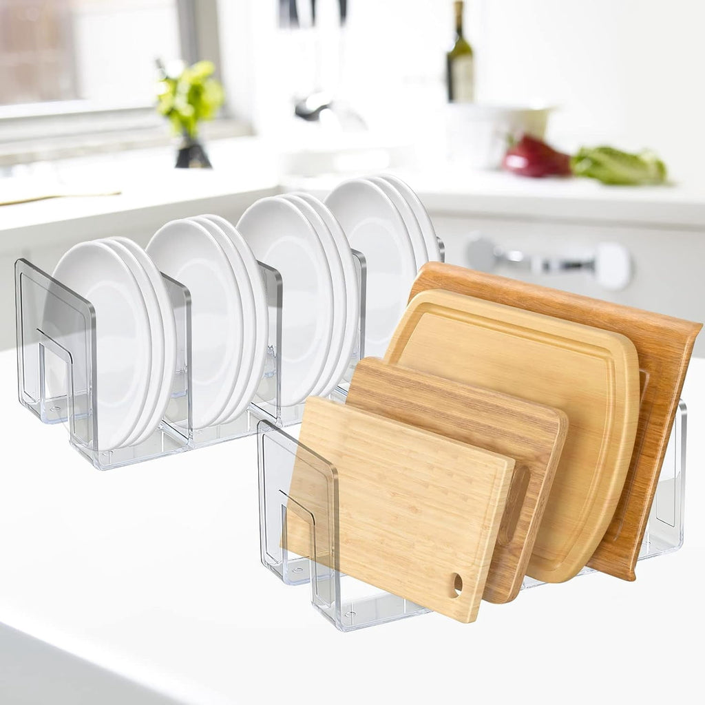 Acrylic File Sorter, Clear File Holder Acrylic Desk Organizer, Sturdy Desktop Files Organizer Files Folder Holder Rac... - Image 5