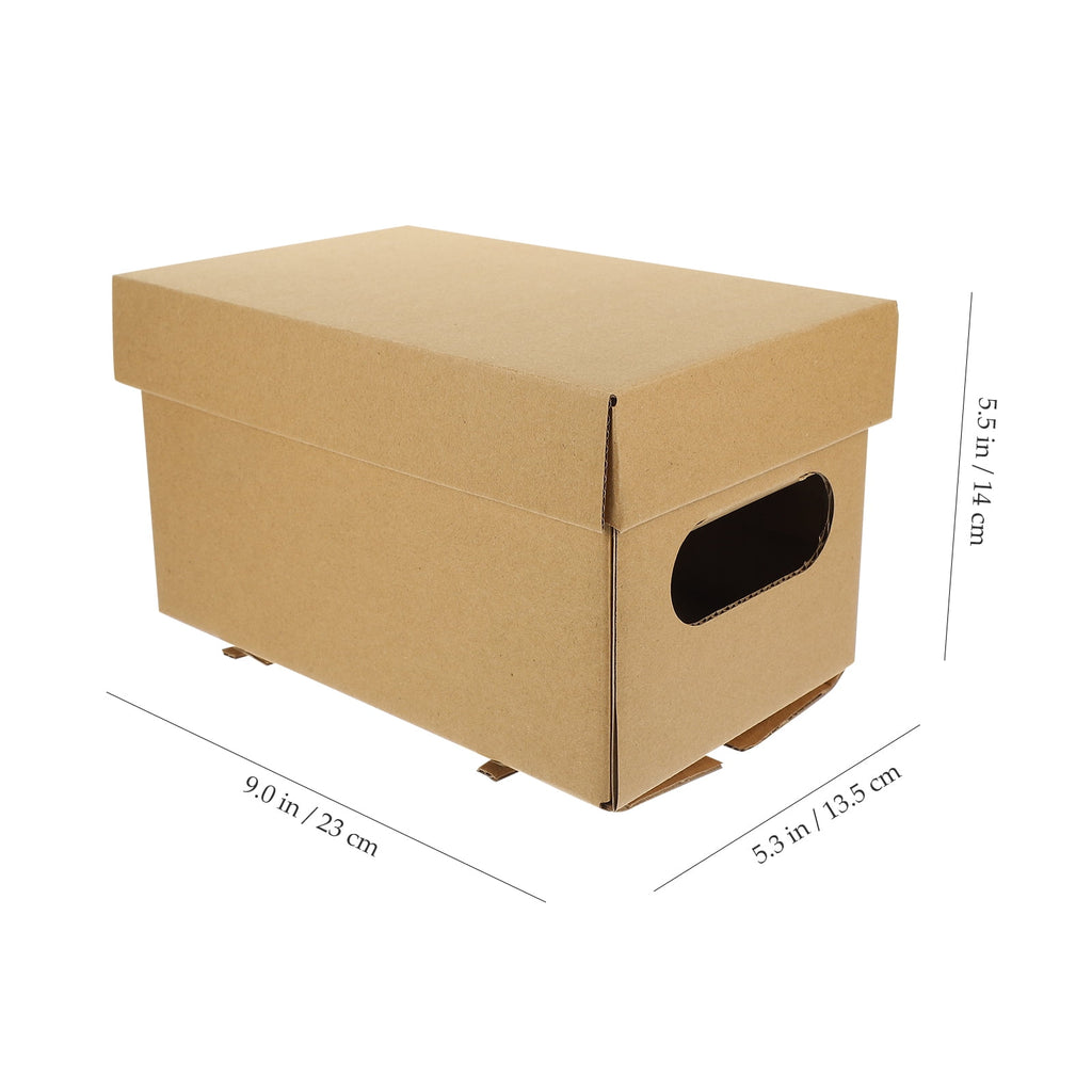 2 Pcs Storage Box Bins Office File Organizer with Lids Case Scrapbook Paper Sundries Document Holder Toy - Image 5