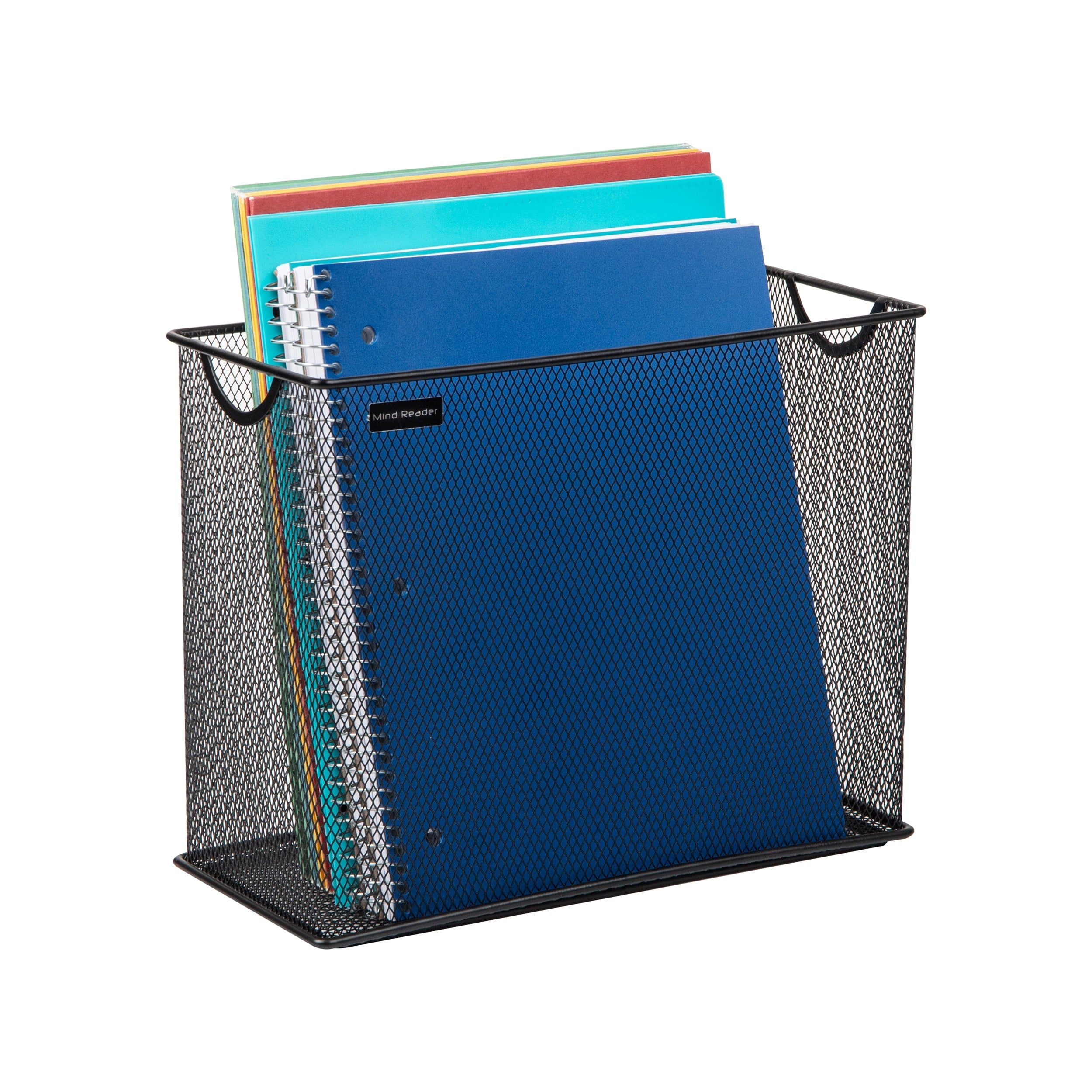 Vertical File Storage, Desktop Organizer, Hanging Files, Office, Metal, Black - Image 5