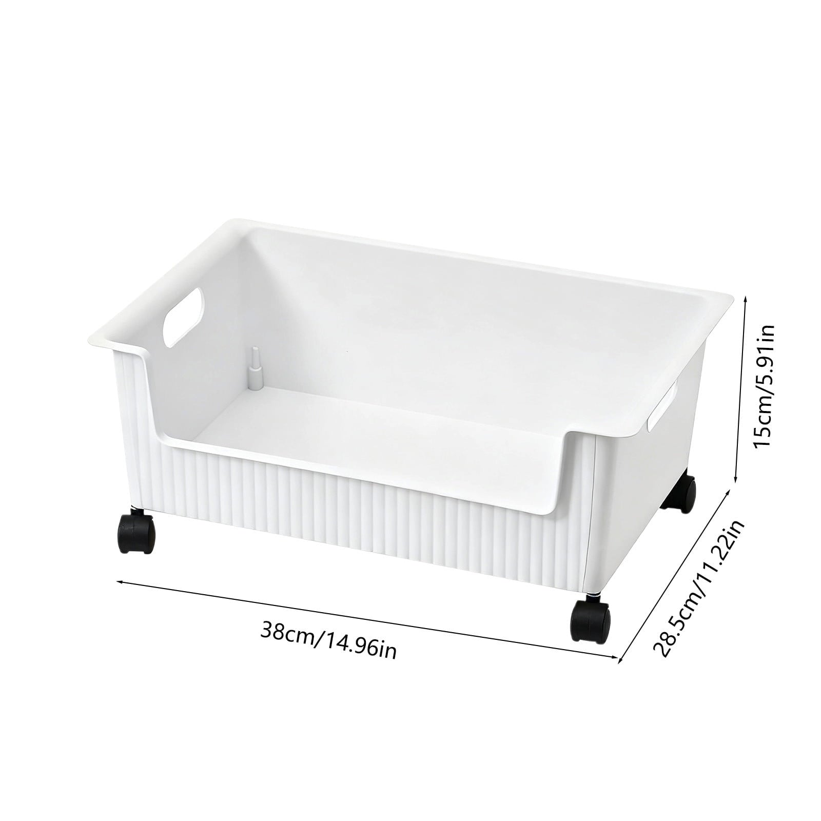 Under Desk Rolling Storage Cart with Wheels Mobile Organizer Bin for Books Toys Office Supplies Bedroom Closet Storag... - Image 5