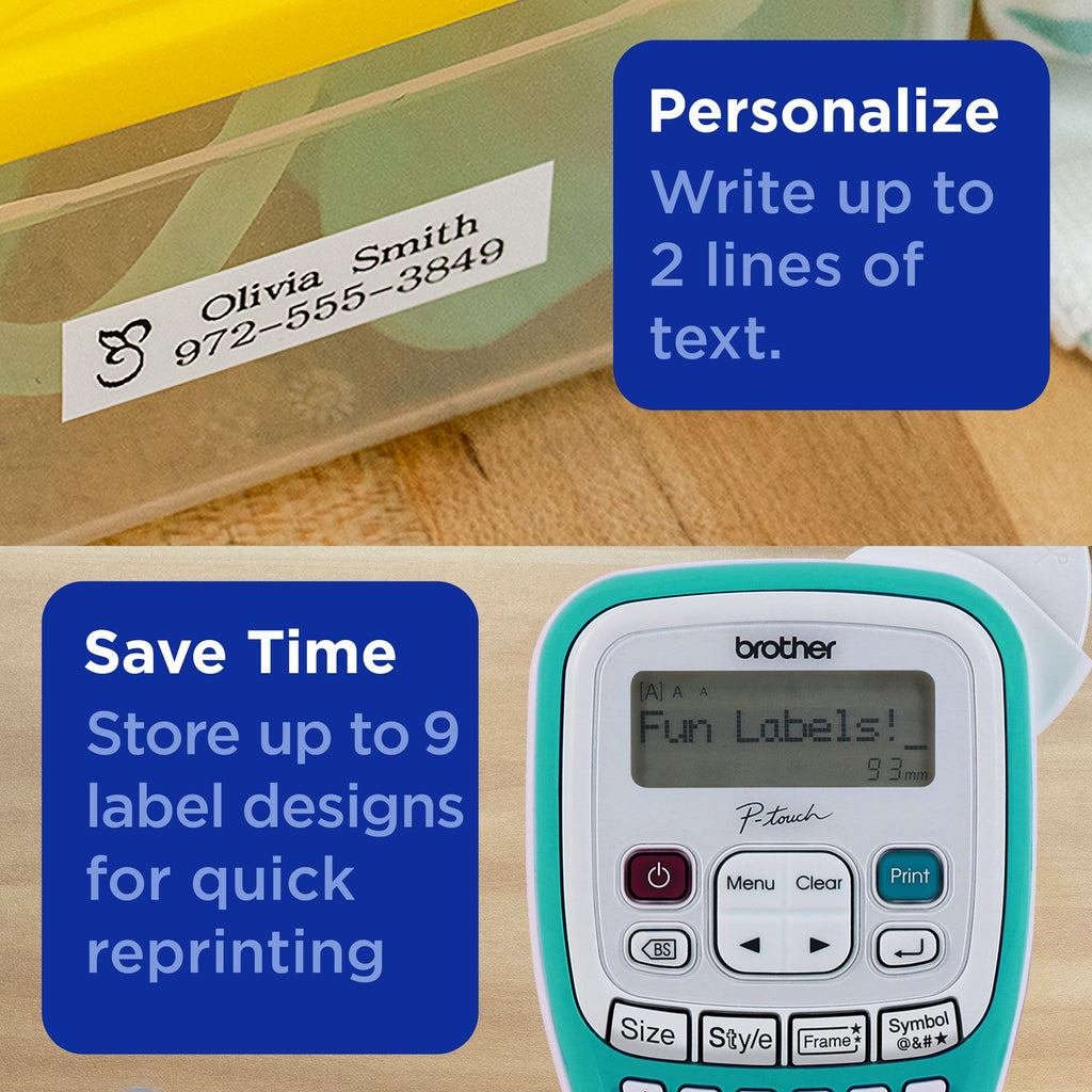 P-Touch Handheld Personal Label Maker with Tape, New, 1 Piece - Image 6