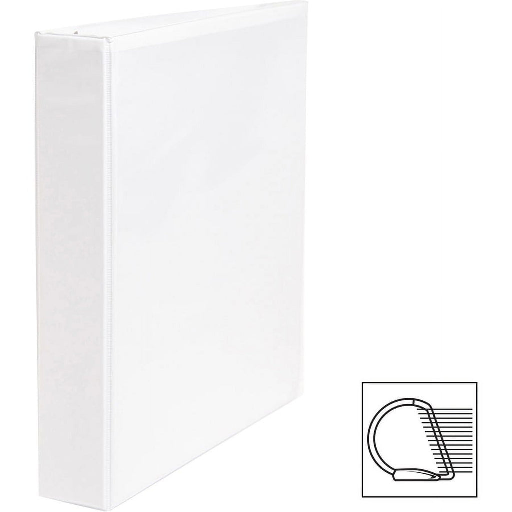 Basic D-ring White View Binders - 1 1/2" Binder Capacity - Letter - 8 1/2" X 11" Sheet Size - 375 Sheet Capacity - 3 ... - Image 5