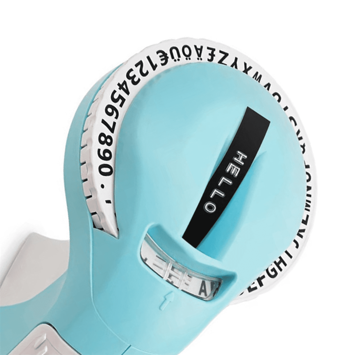 B90 Label Printer 3D Embossing Portable Manual Label Maker Labeling Machine 9mm,1 * Label Printer,Blue - Image 6